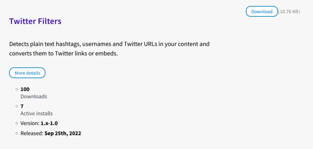 TwitterFilter